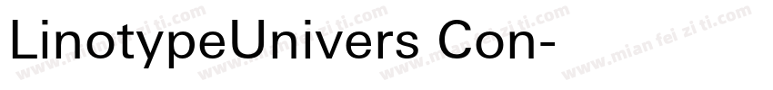 LinotypeUnivers Con字体转换